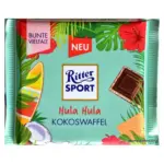 Шоколад Кокосова вафля Ritter Sport Hula Hula Kokoswaffel 100г Німеччина