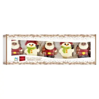 Шоколадні фігурки ручної роботи Favorina Christmas Figures 10 фігурок 150 г Німеччина