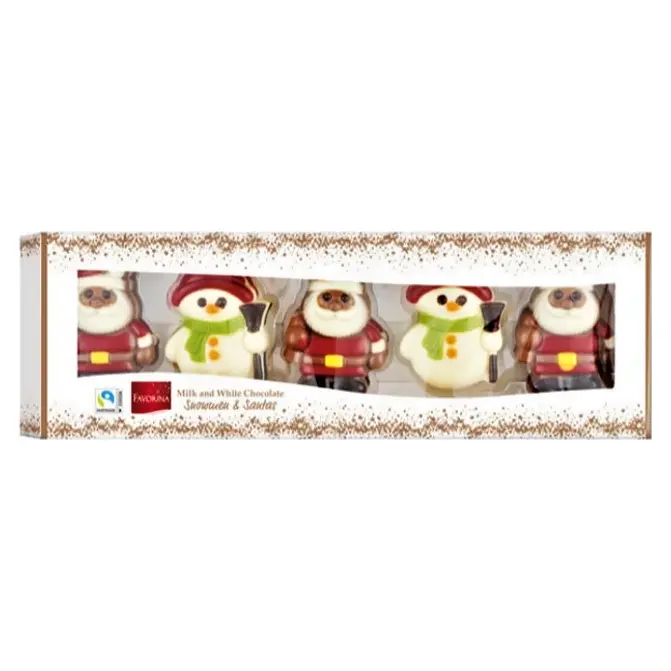 Шоколадні фігурки ручної роботи Favorina Christmas Figures 10 фігурок 150 г Німеччина