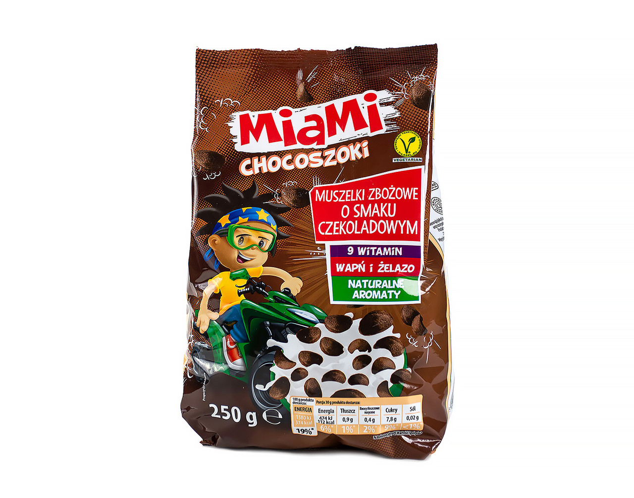 Шоколадні пластівці Miami chocoszoki 250 г Польща