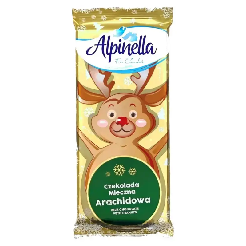 Шоколад молочний з Арахісом “Alpinella” Arachidowa Польща, 90 г