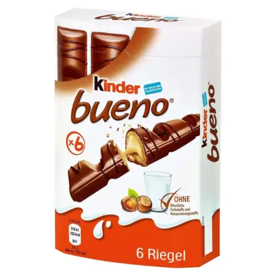 Шоколадний батончик Kinder Bueno (6 шт + 2 шт.) 172 г Німеччина