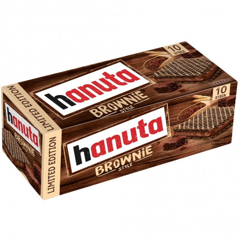 Вафлі Hanuta Brownie Ferrero (10шт) 220г Німеччина