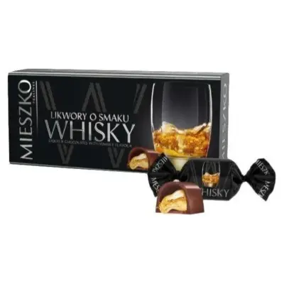 Шоколадні цукерки лікер Віскі Mieszko Whisky 180г Польща