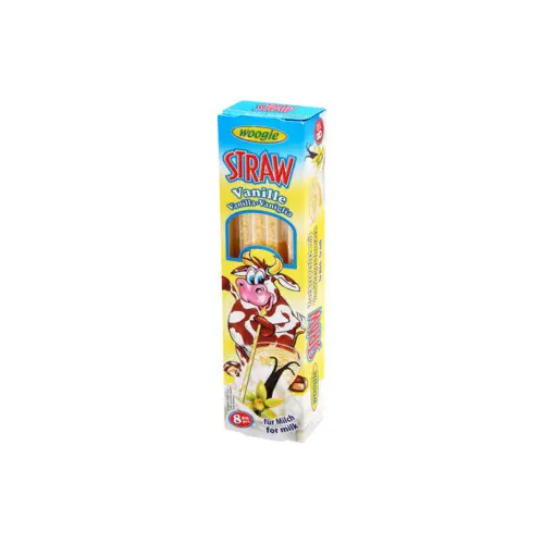 Трубочки для молока Ваніль Woogie Straws with Vanille flavour (8 шт.x4г) 32 г Австрія