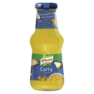 Соус Карі фруктовий бриш з ананасом Knorr Curry Sauce VEGAN 250 Німеччина
