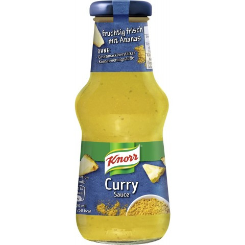 Соус Карі фруктовий бриш з ананасом Knorr Curry Sauce VEGAN 250 Німеччина