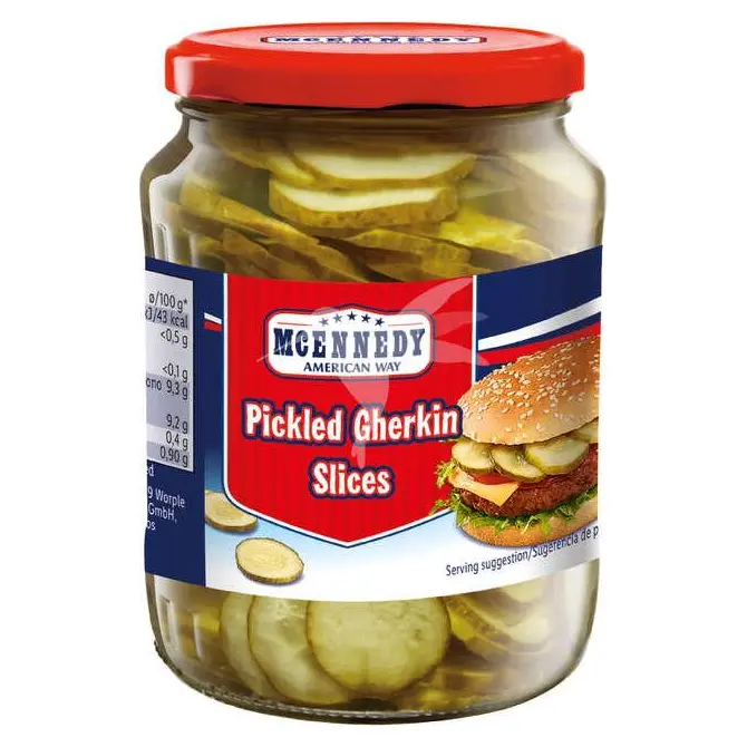 Огірки мариновані шматочками McEnnedy Pickled Gherkin Slices 670г/400г Польща