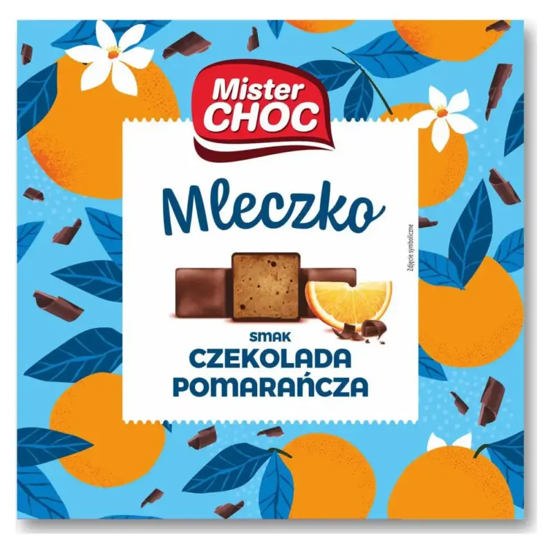 Цукерки Пташине молоко зі Шоколадно-Апельсиновим смаком MISTER CHOC Mleczko czekolada pomarancza 380г Німеччина