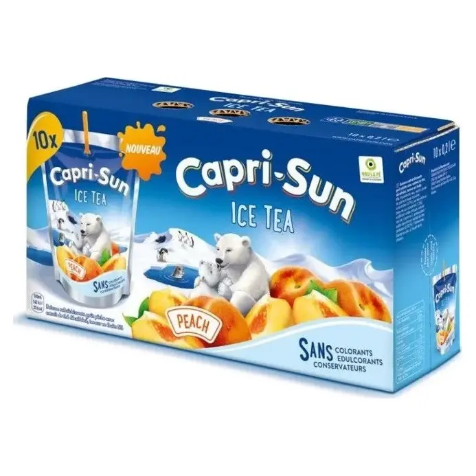 Чай холодний Персик Capri-Sun Peach 200 мл (10 шт./1упак) Німеччина