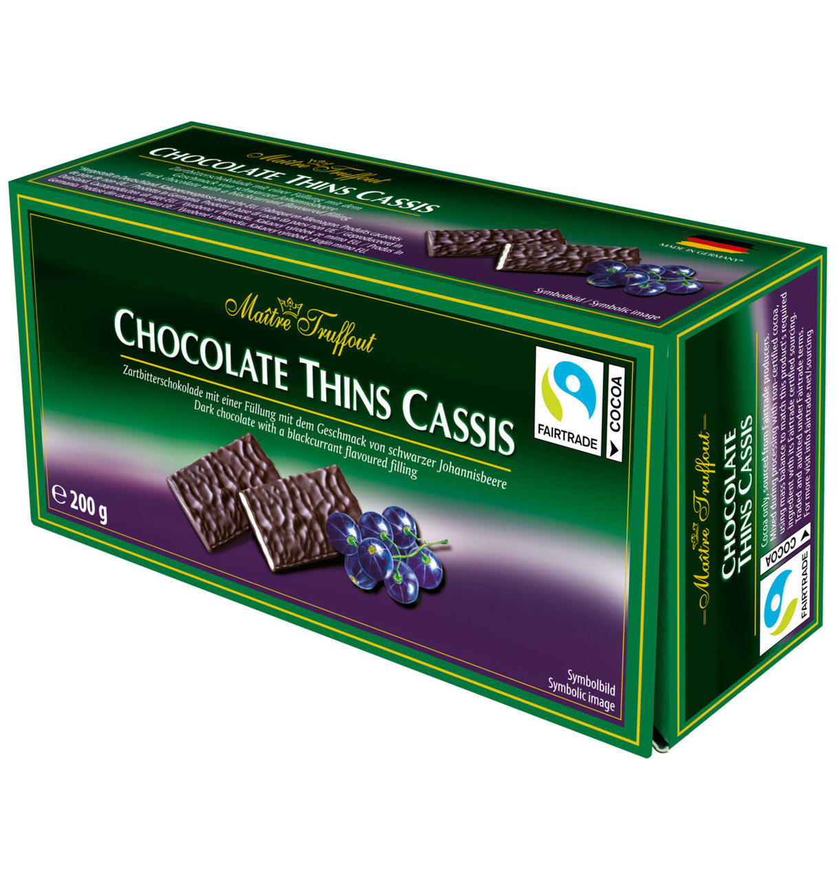 Шоколад (цукерки) Mints (м'ята) Maitre Truffout Австрія 200г