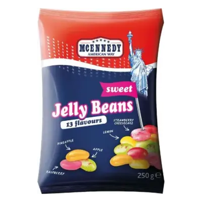 Желейні боби (цукерки) Mcennedy Jelly Beans 15вкусов 250г Німеччина
