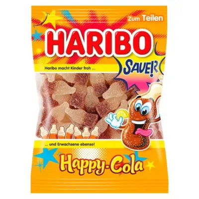 Желейні цукерки Хеппі Кола кислі Haribo Happy Cola Sauer Німеччина 200г