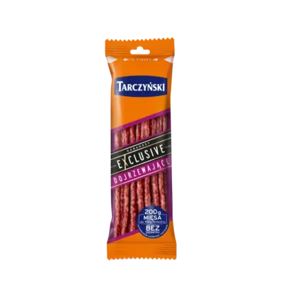 Ковбаски Кабаноски без копчення БЕЗ ГЛЮТЕНА, KABANOSY EXCLUSIVE DOJRZEWAJ ⁇ CE 90 г Польща