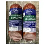 Колбаса зі свинини (Ветчинно-рублена) Краковська Kiełbasa Krakowska Wedlin, 260 г Польща