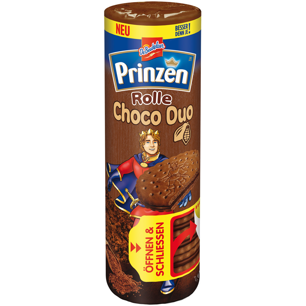 Печиво-сендвіч шоколадне з шоколадним кремом Prinzen Rolle Choco Duo 352 г Німеччина