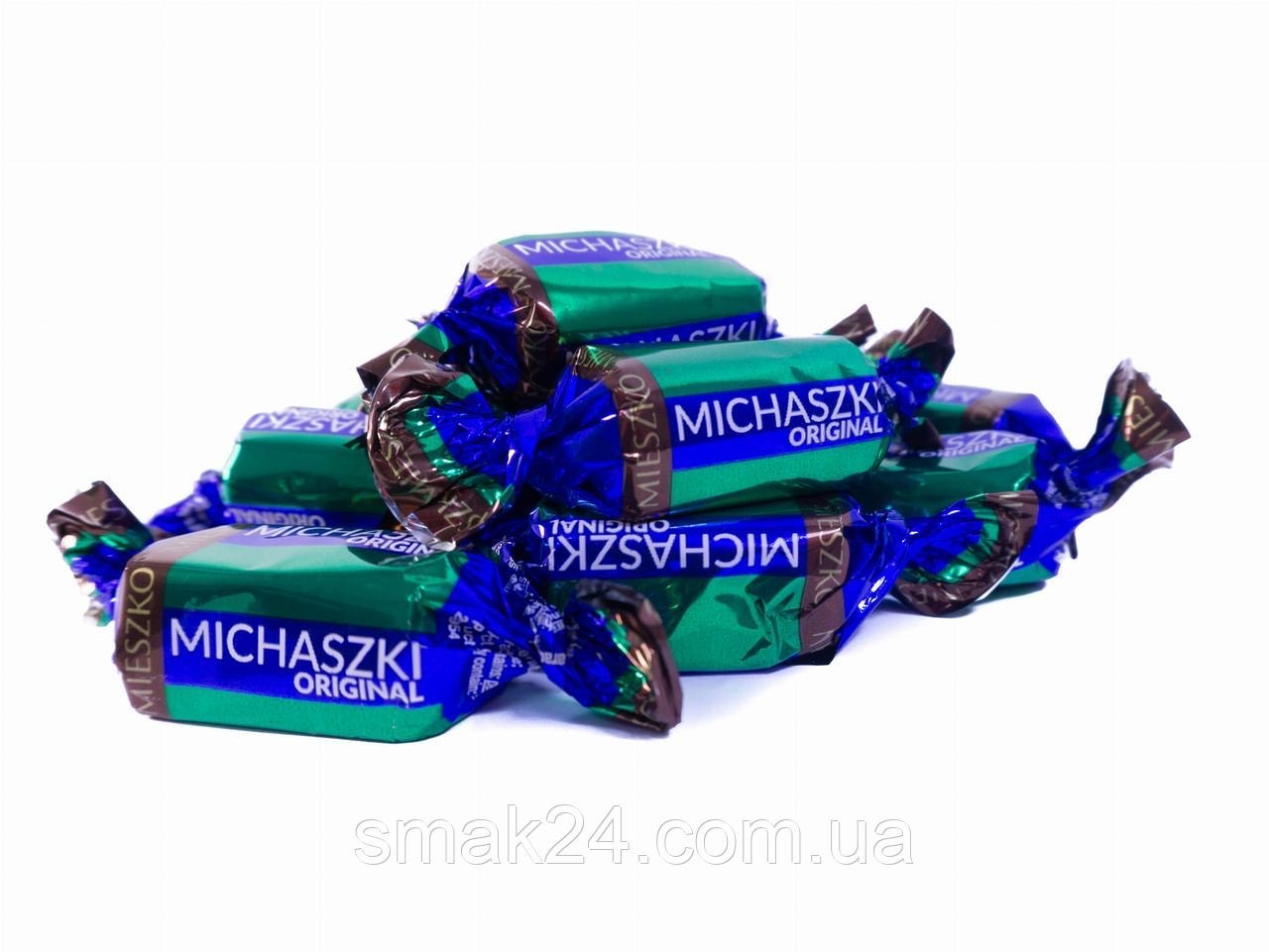 Цукерки шоколадні з арахісом Mieszko Michaszki Original 1 кг Польща
