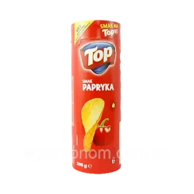 Чипси без додаткових підсилювачів смаку TOP Smak Papryka 100 г Польща