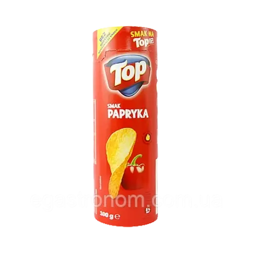 Чипси без додаткових підсилювачів смаку TOP Smak Papryka 100 г Польща
