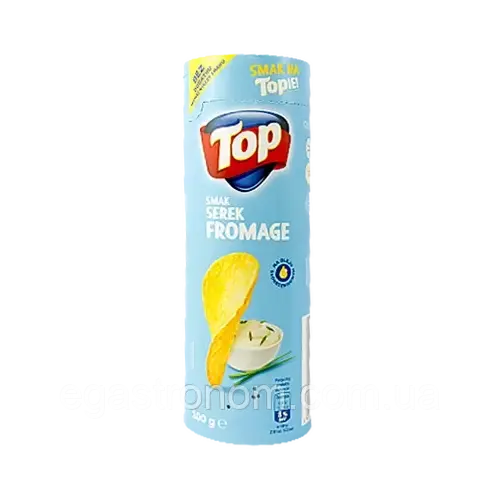 Чипси без додаткових підсилювачів смаку TOP Smak Serek Fromage 100 г Польща