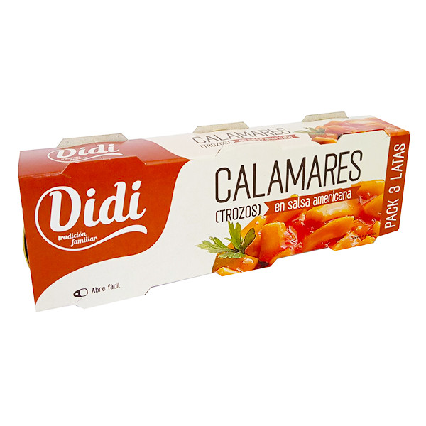 Кальмар шматочками в американському соусі Didi Calamar en salsa americana 3штx78 г Іспанія