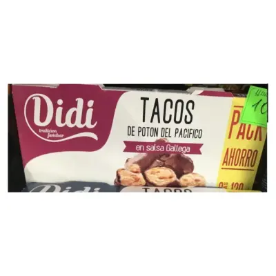 Восьминіг у галлісійському соусі Tacos a la gallega Didi 2x120г Іспанія