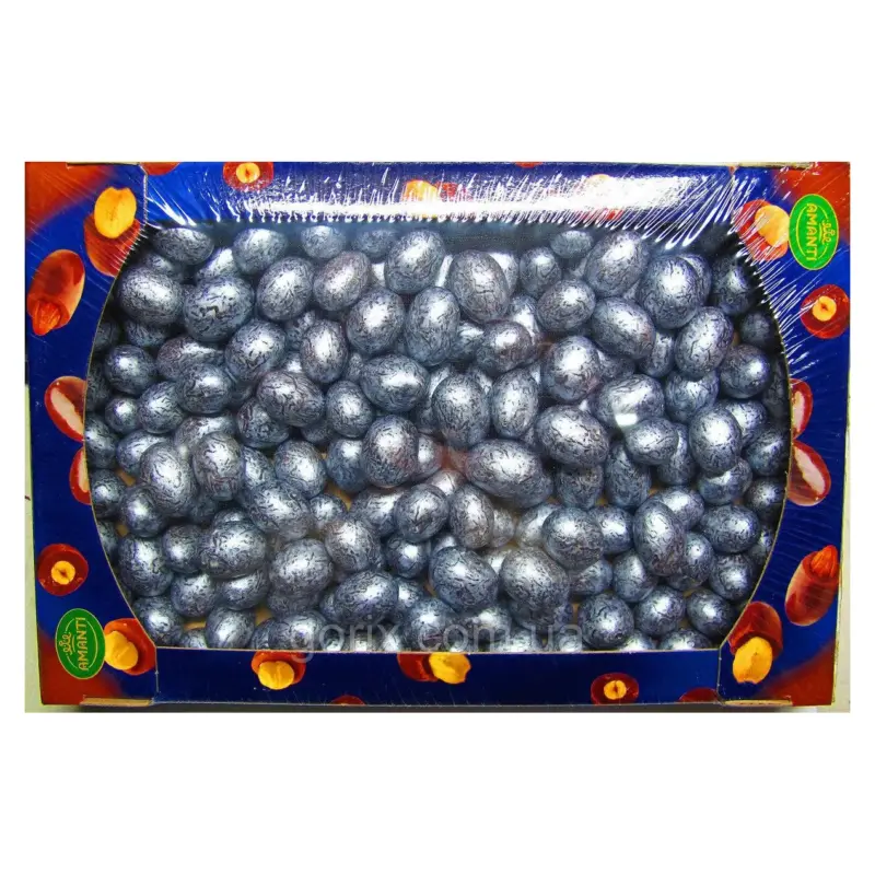 Драже в сріблястій глазурі “Міндаль Silver” Amanti, 1 кг