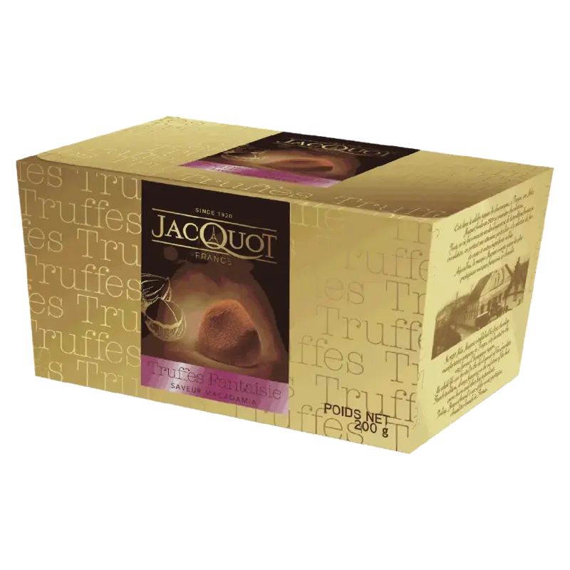 Цукерки Трюфель “Орох Макадамія” Jacture Fancy Truffles Saveur Macadamia 200 г Франція