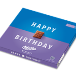 Шоколадні цукерки Праліне з кремом "З Днем народження" Milka Happy Birthday Pralines 110 г Швейцарія