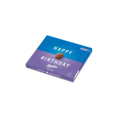 Шоколадні цукерки Праліне з кремом "З Днем Народження" Milka Happy Birthday Pralines 110 г Швейцарія