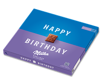 Шоколадні цукерки Праліне з кремом "З Днем народження" Milka Happy Birthday Pralines 110 г Швейцарія