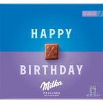 Шоколадні цукерки Праліне з кремом "З Днем народження" Milka Happy Birthday Pralines 110 г Швейцарія