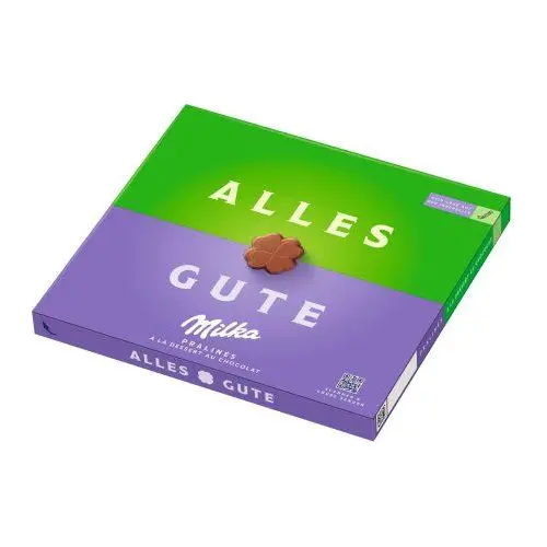 Шоколадні цукерки Праліне з кремом “Все добре” Milka Alles Gute Pralines 110 г Швейцарія