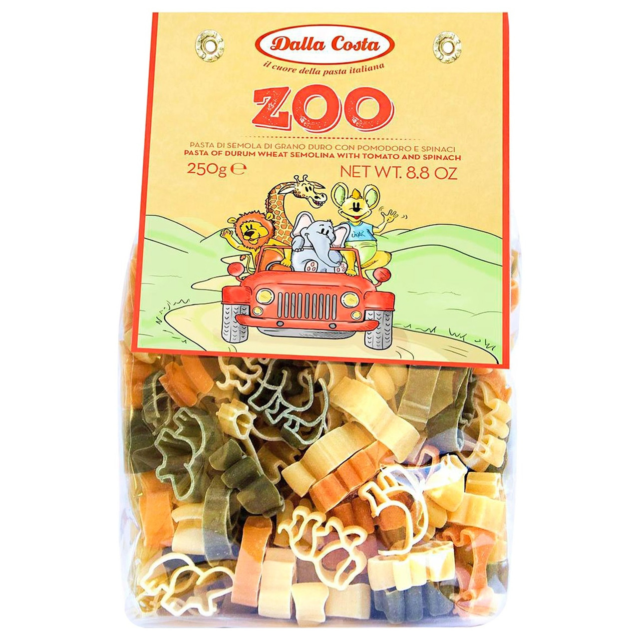 Макарони дитячі Pasta Dalla Costa ZOO (звірятка) Італія 250 г