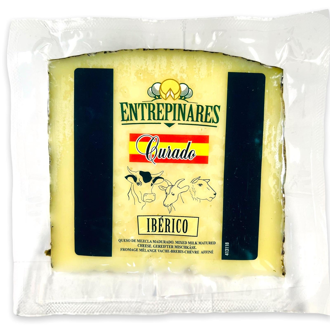 Сир Три молока (коров'ячого, овечого та козячого молока) Entrepinares Curado IBERICO 150 г Іспанія