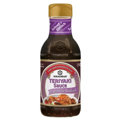 Соус із смаженим часником Kikoman, Japan TERIYAKI Sauce mit gerostetem knoblauch 250 мл Нідерланди