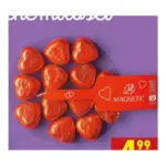 Шоколад молочний Сердечка Magnetic Serca 150 г Польща