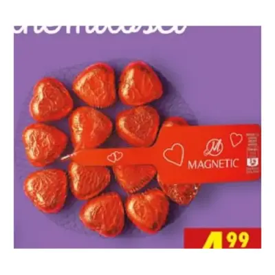 Шоколад молочний Сердечка Magnetic Serca 150 г Польща