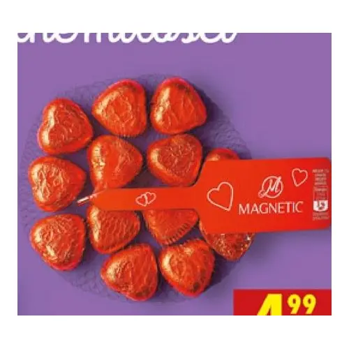 Шоколад молочний Сердечка Magnetic Serca 150 г Польща
