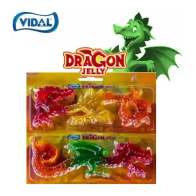 Желейні цукерки без глютену Dragon (Змія 1м) Vidal Іспанія 66 г