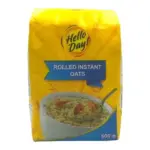 Вівсяні Пластівці швидкого приготування Hello Day Rolled Instant Oats 500 г Польща