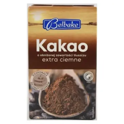 Какао порошок екстра темний Belbake Extra Ciemne 200 г Німеччина