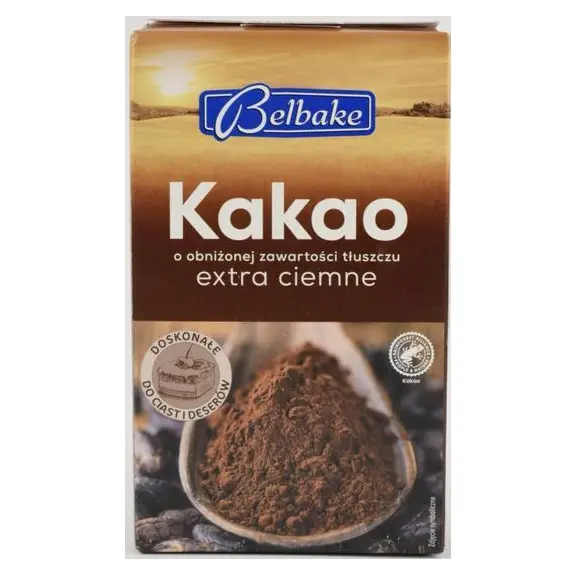 Какао порошок екстра темний Belbake Extra Ciemne 200 г Німеччина