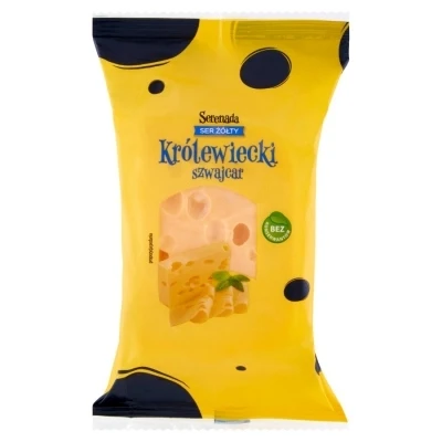 Сир Без лактози, Без консервантів Швейцарський Королівський Serenada Ser Zolty Krolewiecki 250 г Польща