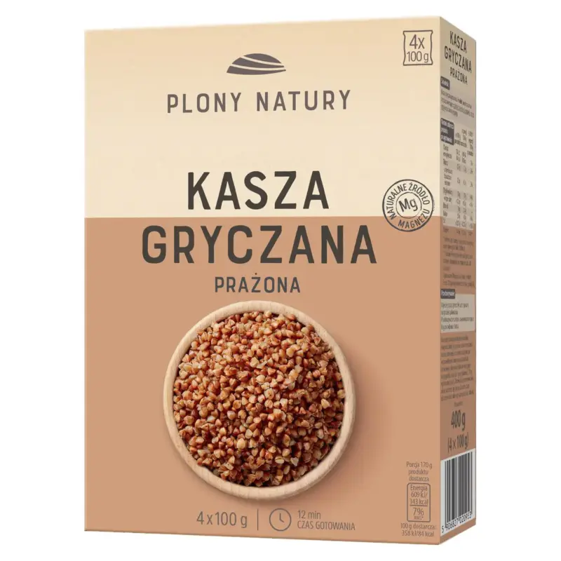 Крупа (каша) гречана PLONY NATURY Kasza Gryczana (4х100 г) Польща