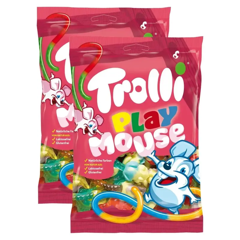 Желейні цукерки Без лактози, без глютену Мишки Trolli Playmouse Німеччина 200 г