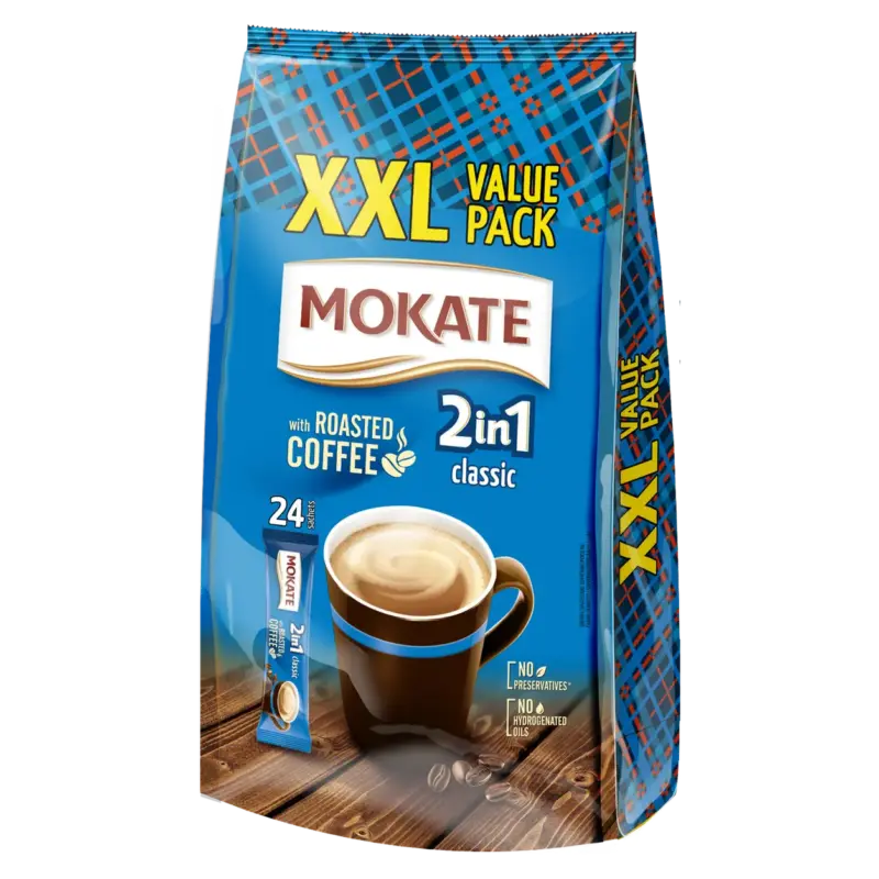 Кавовий напій Класичний 2 в 1 MOKATE Classic (14 г Х 24шт.) 336г Польща
