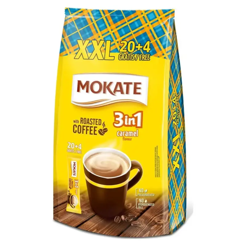 Кавовий напій Карамель MOKATE Karamel (17 г Х 24шт.) 408г Польща