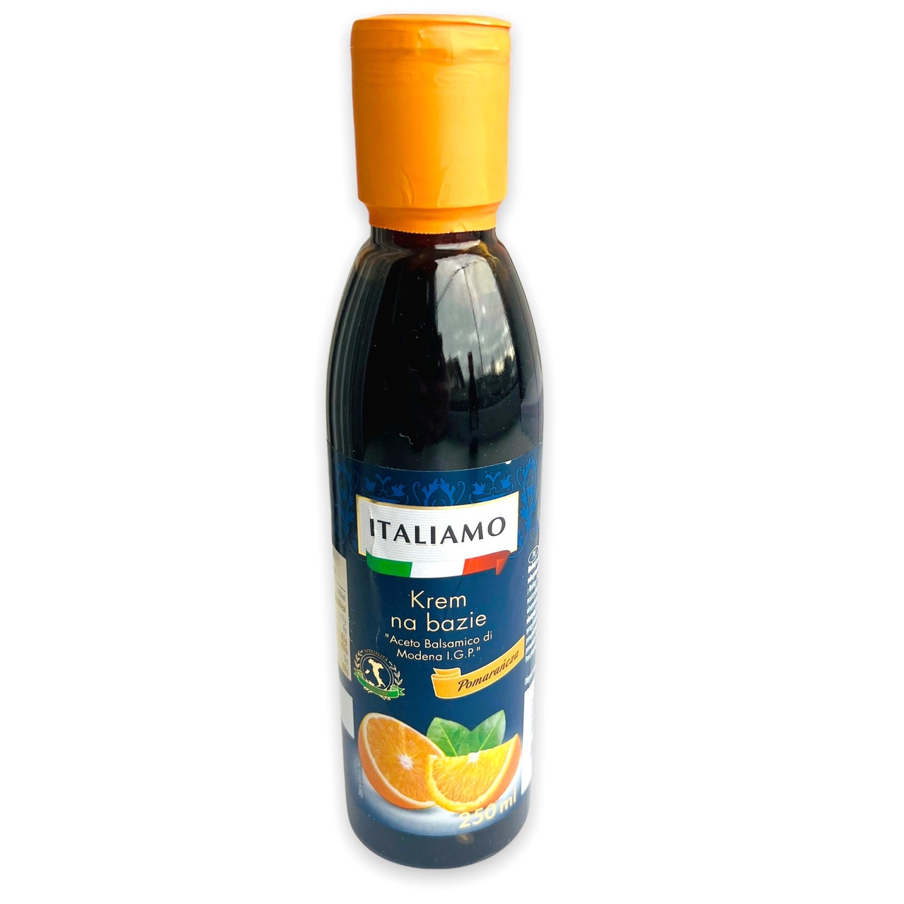 Бальзамічний крем-соус із соком Апельсину Italiamo Creme Aceto Baisamico di Modena Pomarancza 250 мл Італія