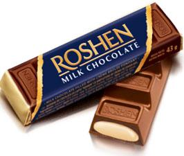 Батончик Roshen молочний шоколад 40 г